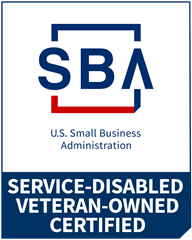 SBA certified Service-Disabled Veteran-Owned small business